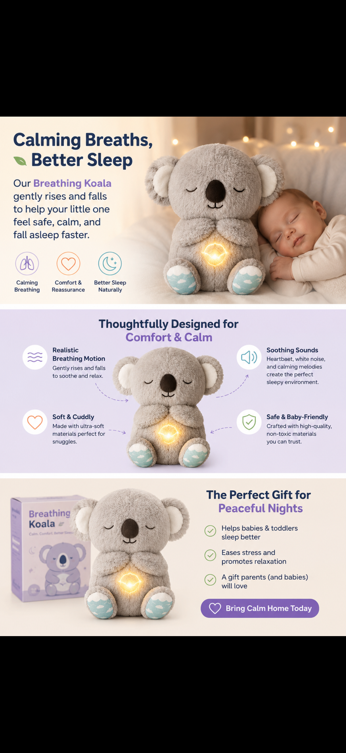 Breathing koala plushie
